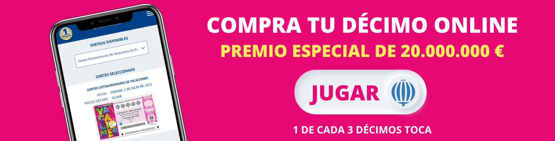comprar online loteria sorteo de vacaciones 2023